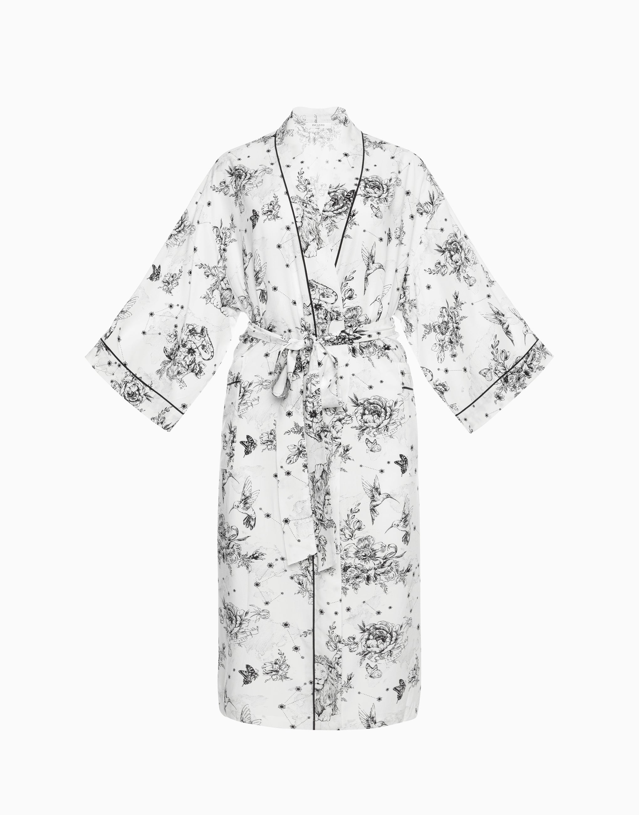 PD1010 Three-Quarter Sleeve Dressing Gown