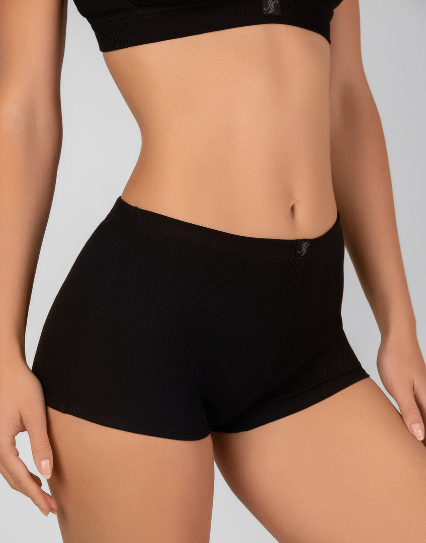 Set 2 pantaloncini a vita alta MD1106