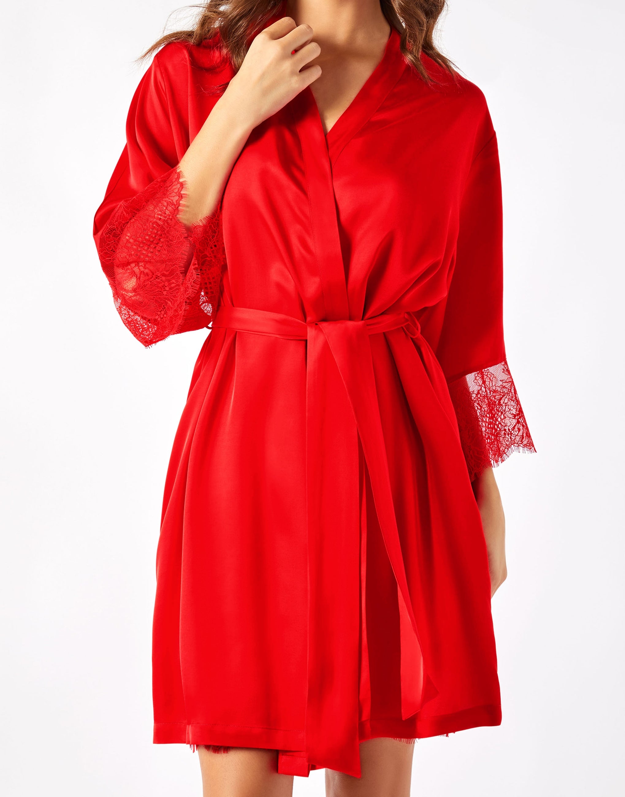 PD858 Three-Quarter Sleeve Dressing Gown