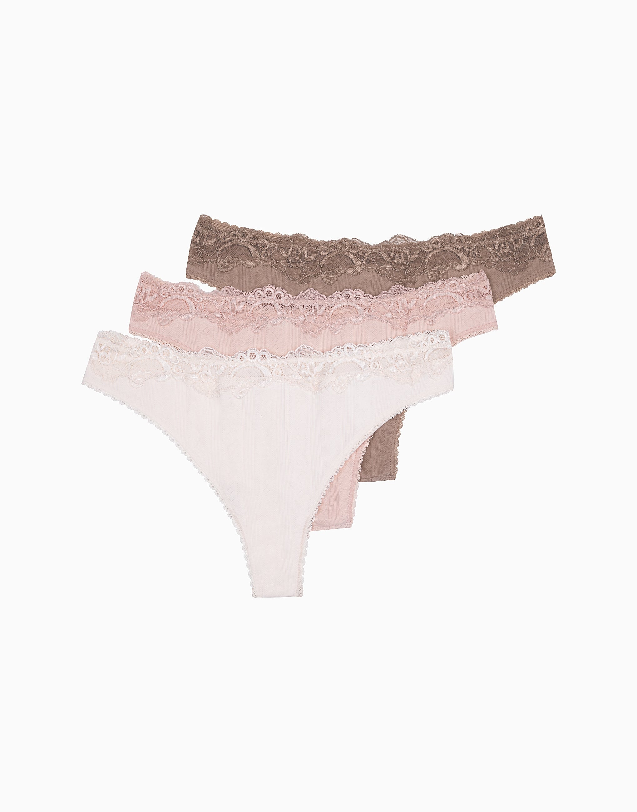 Set of 3 Brazilian Mid-Rise Briefs MD767