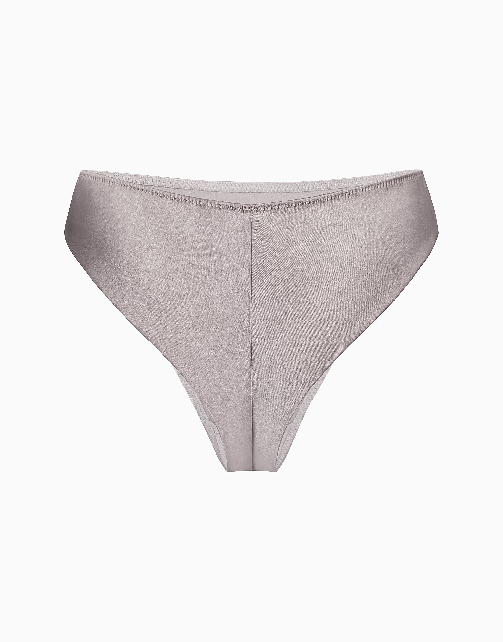 Culotte brésilienne taille mi-haute en soie CD377
