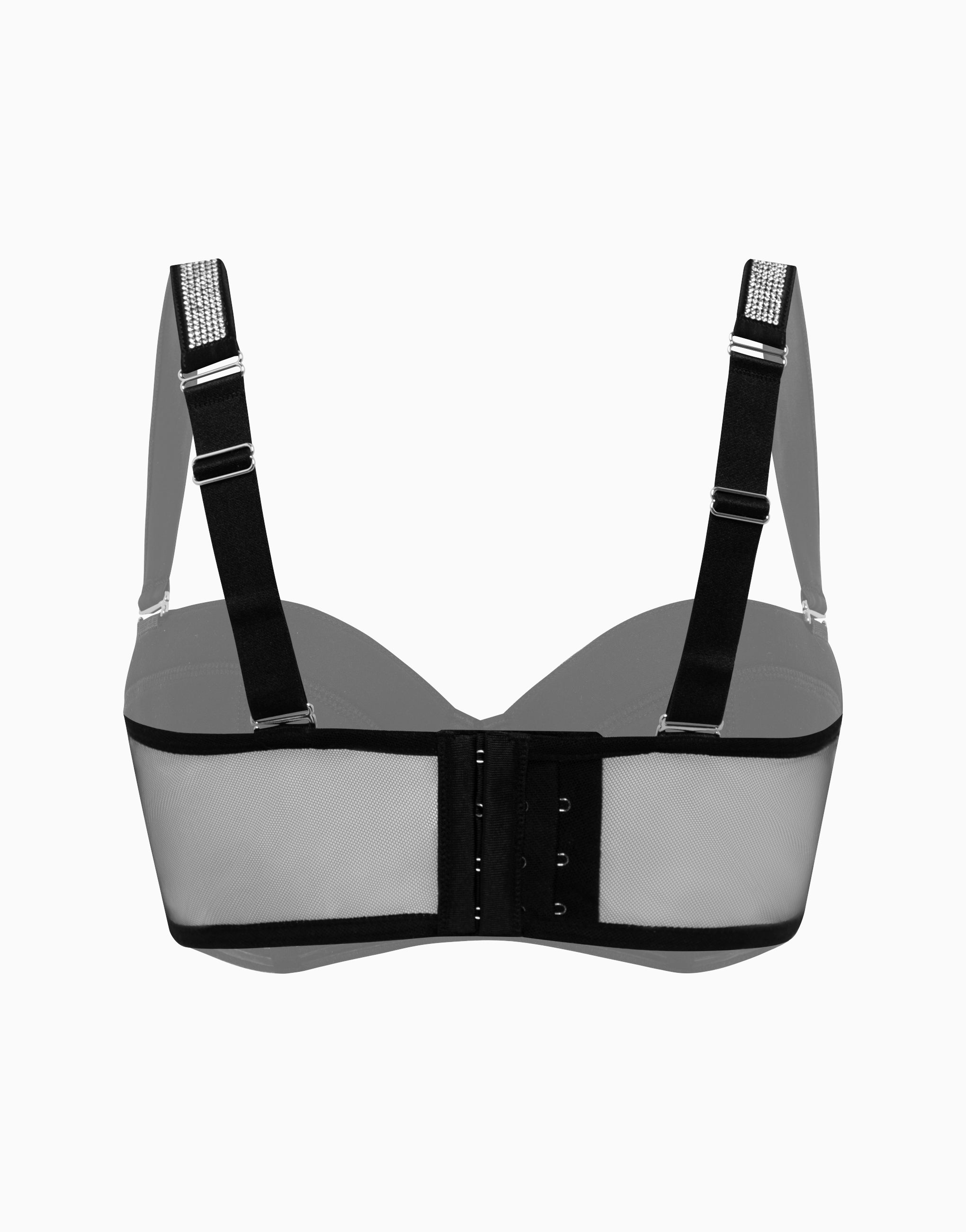 A balconette bra with soft cups and sponge padding CD679