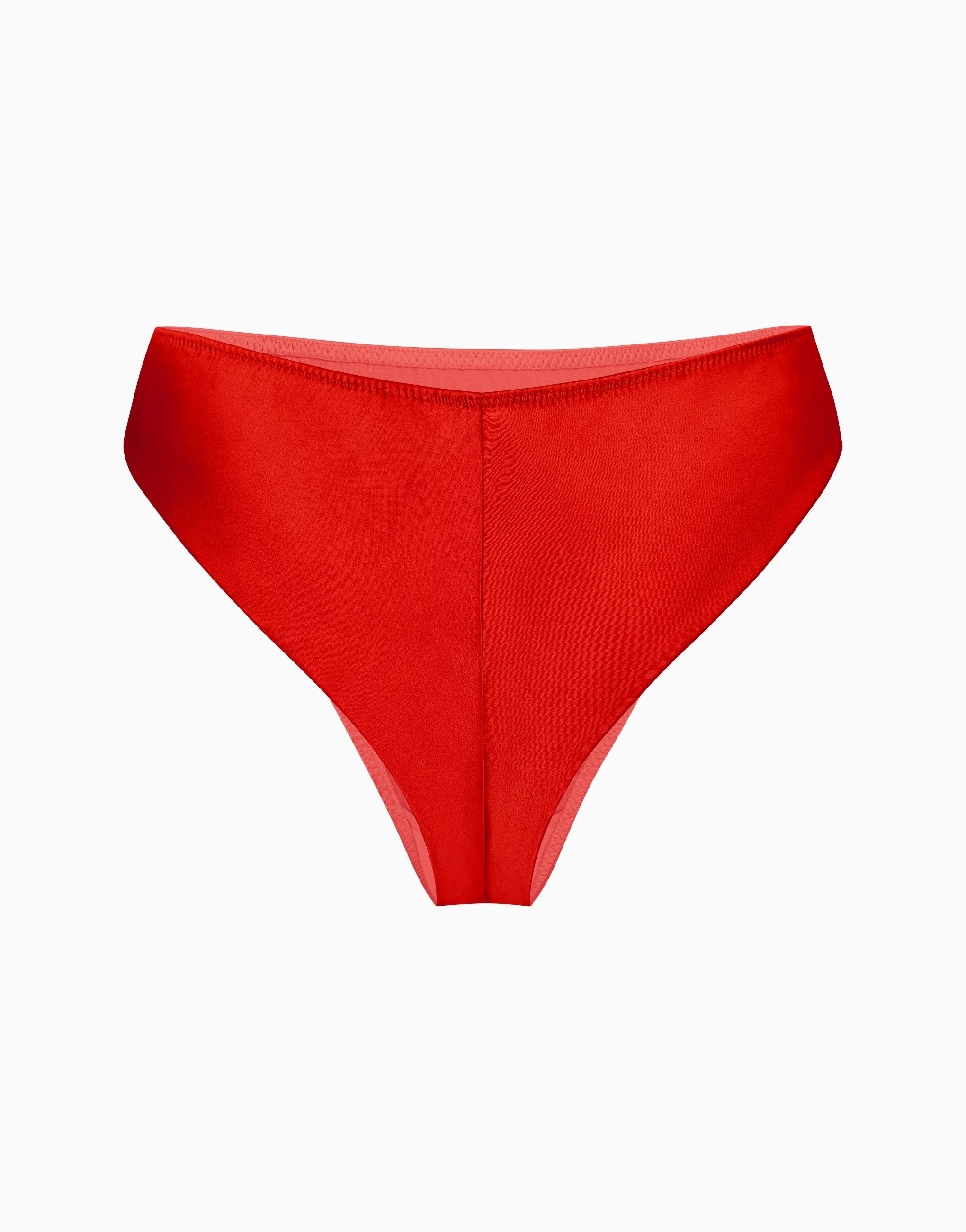Culotte brésilienne taille mi-haute en soie CD377