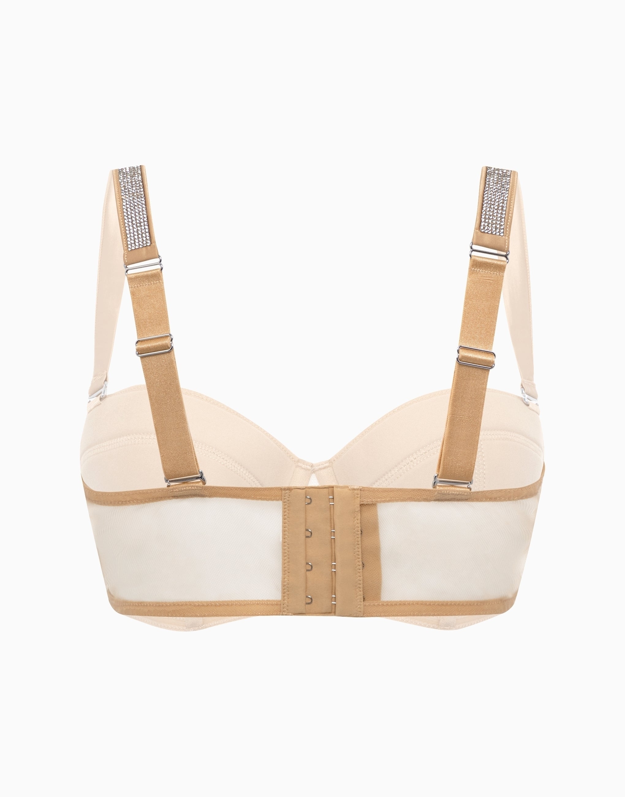 A balconette bra with soft cups and sponge padding CD679