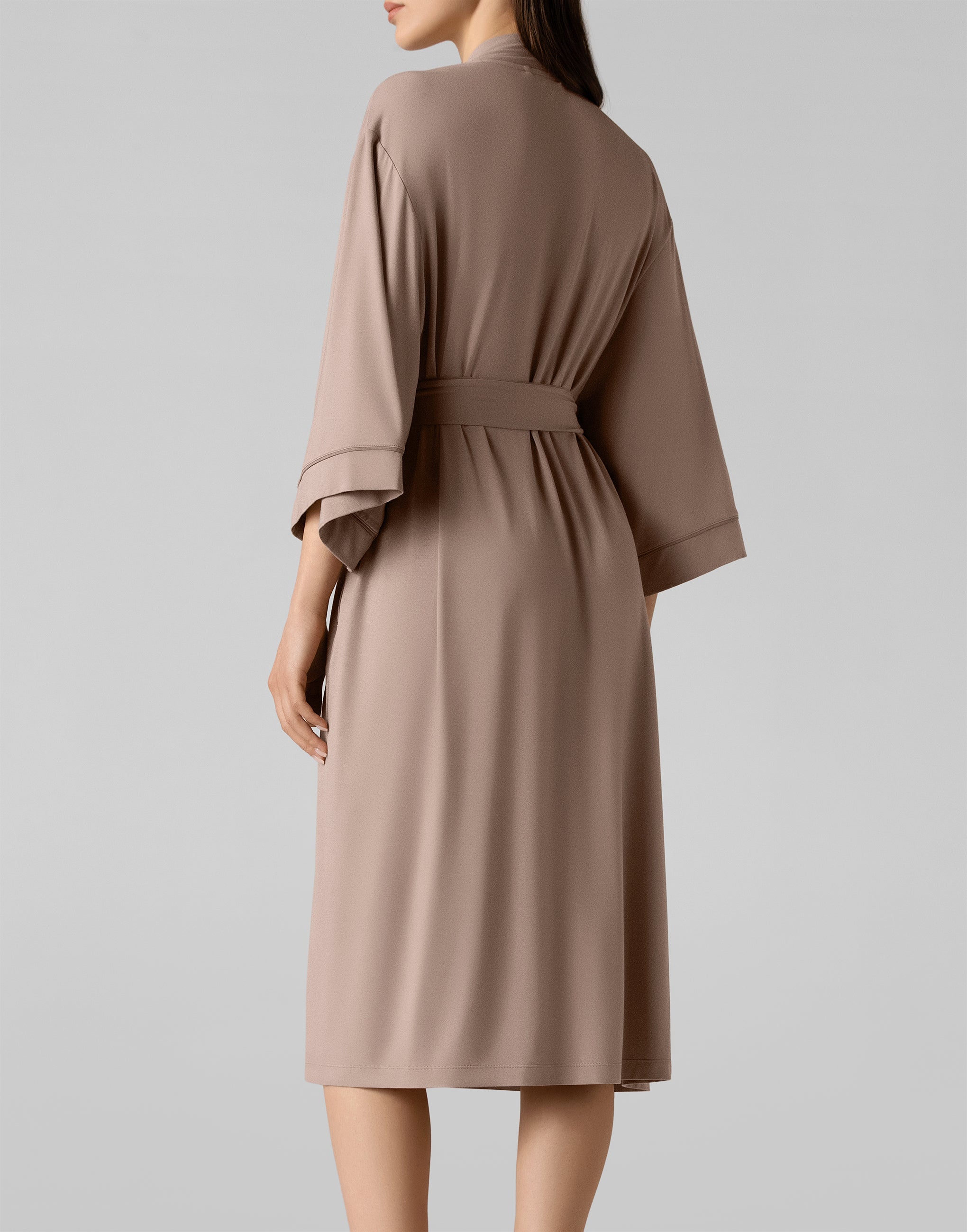 PD826 Three-Quarter Sleeve Dressing Gown
