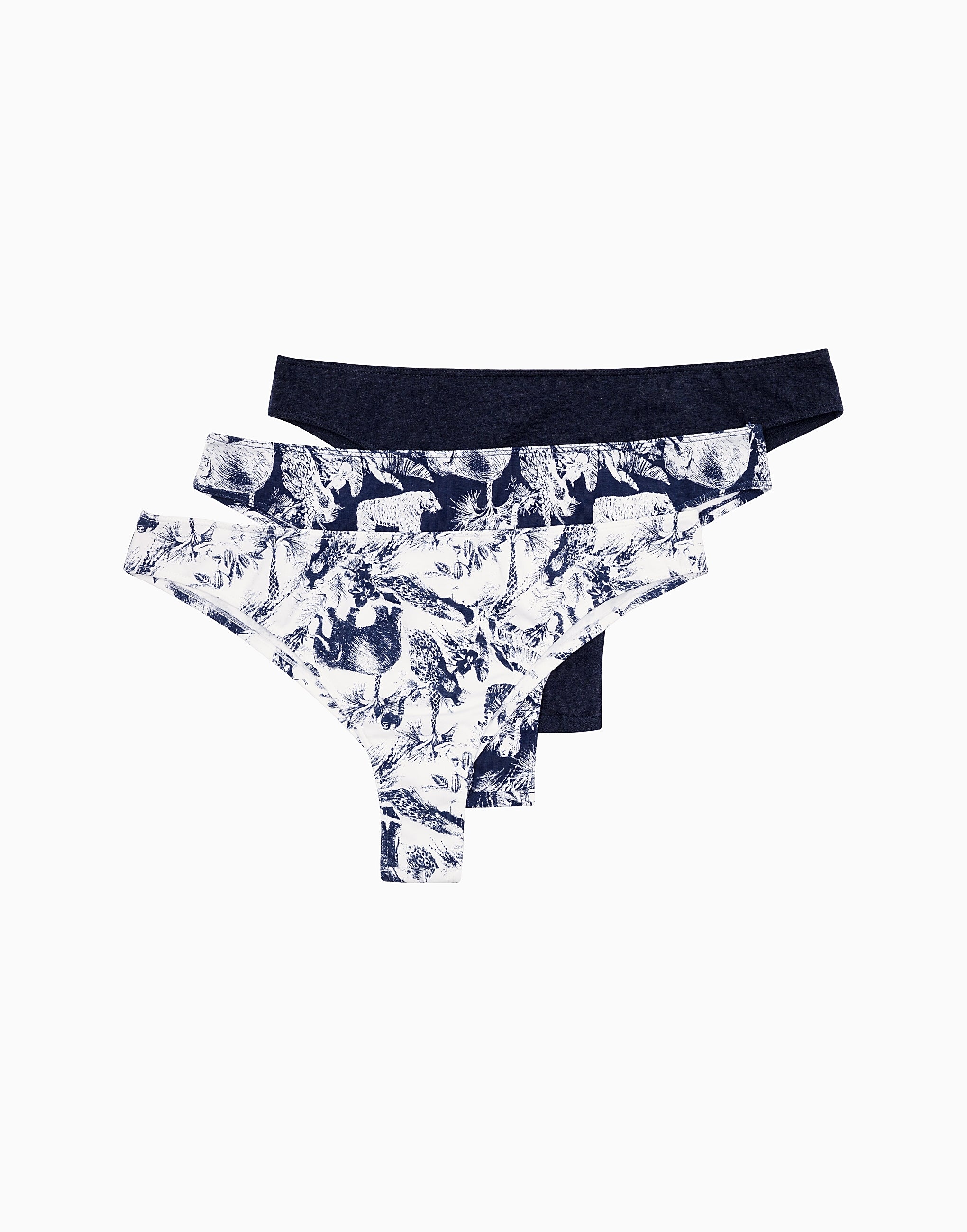Set of 3 Brazilian Mid-Rise Briefs MD775