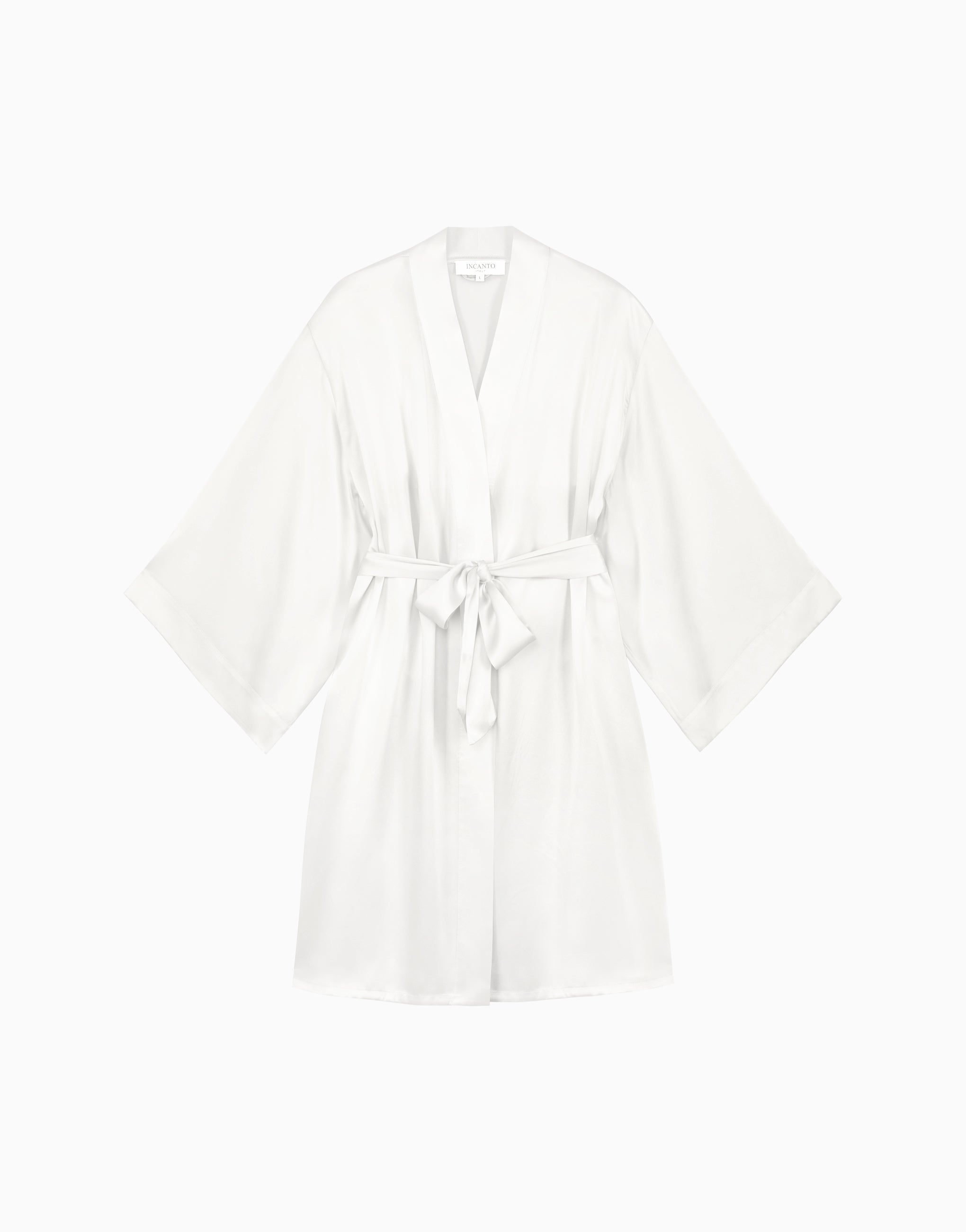 Robe de chambre en soie à manches trois-quarts PD267