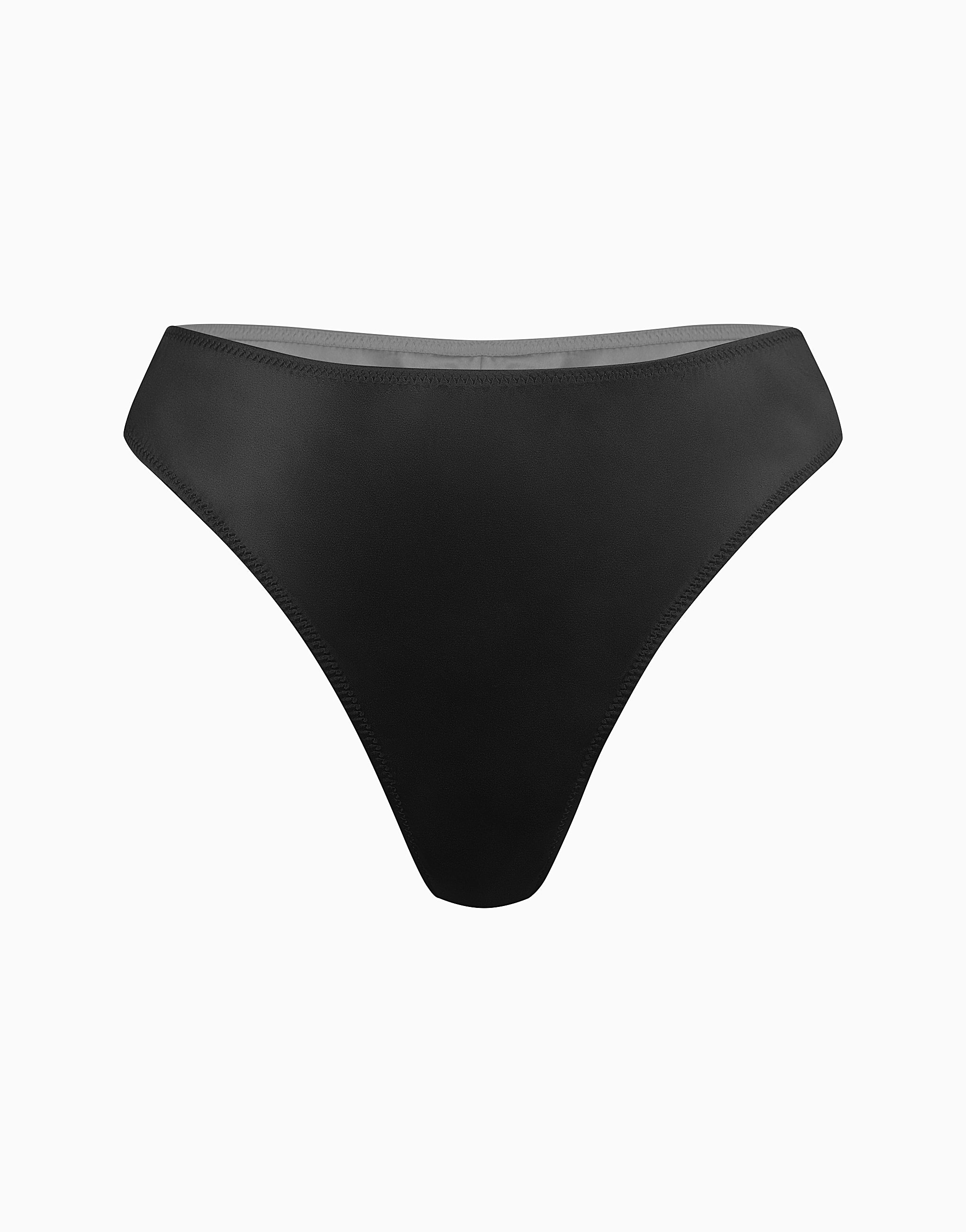 Culotte brésilienne taille mi-haute en soie CD377