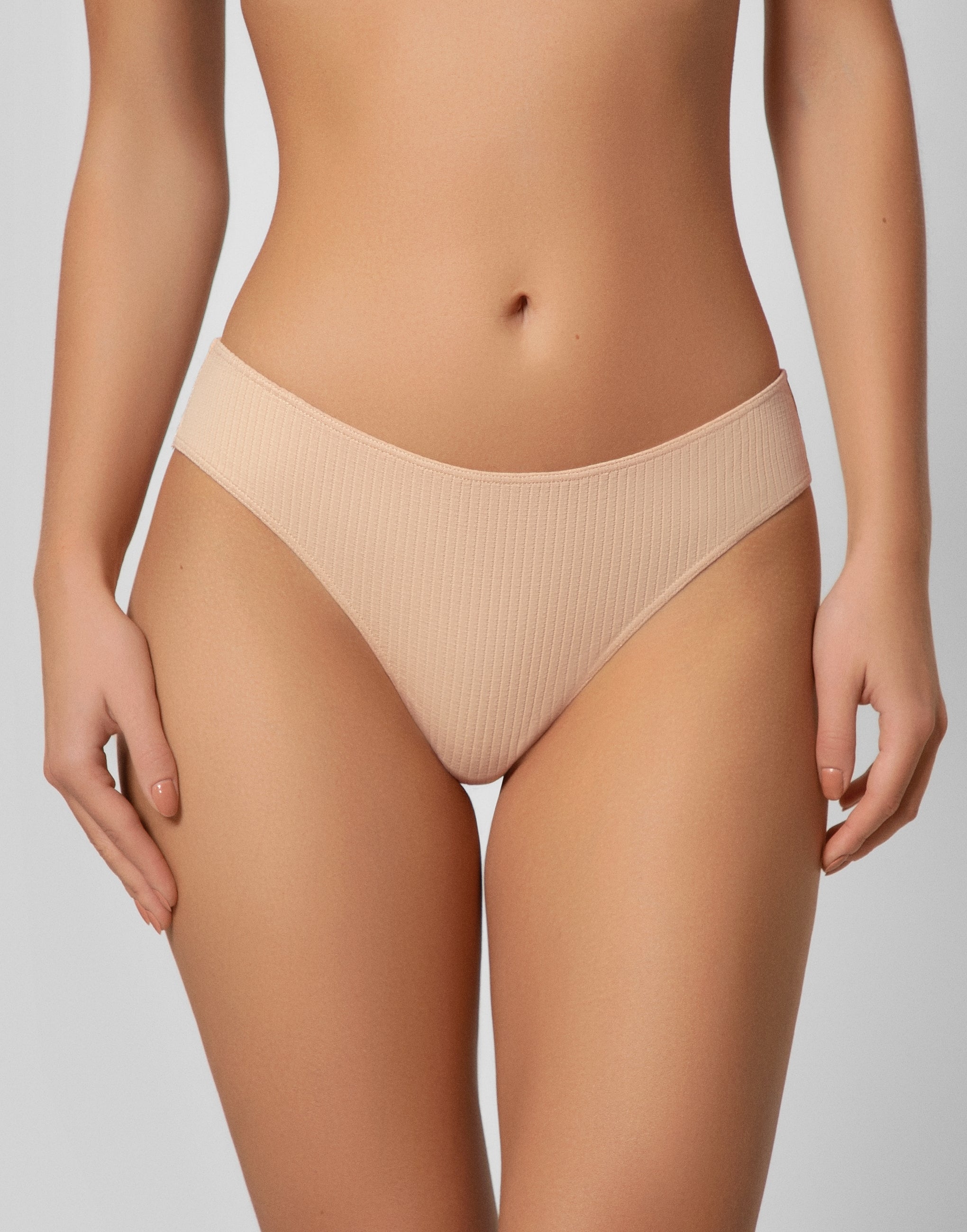 Set of 3 high-waisted Brazilian briefs MD846