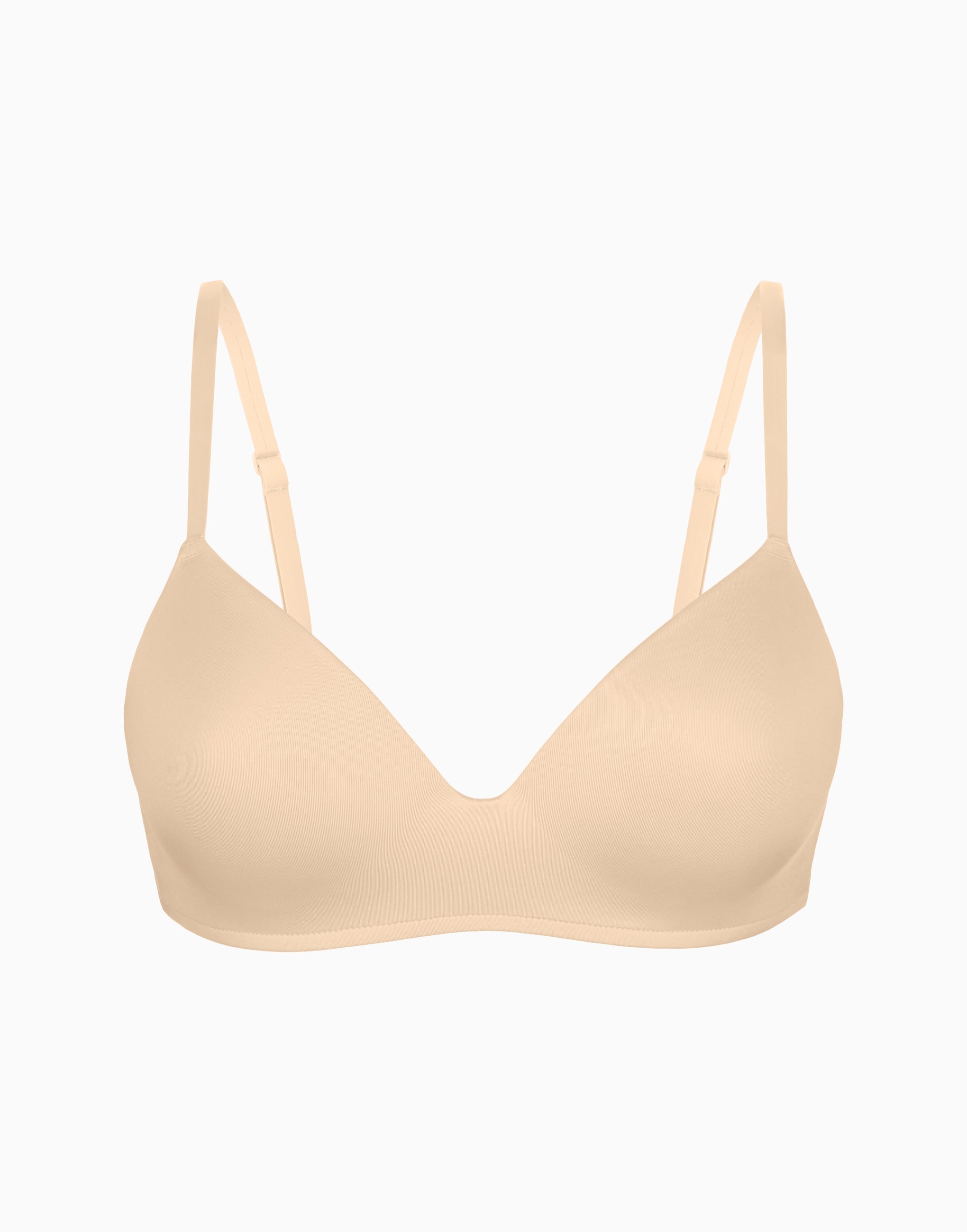 Skin underwired preformed cup bra