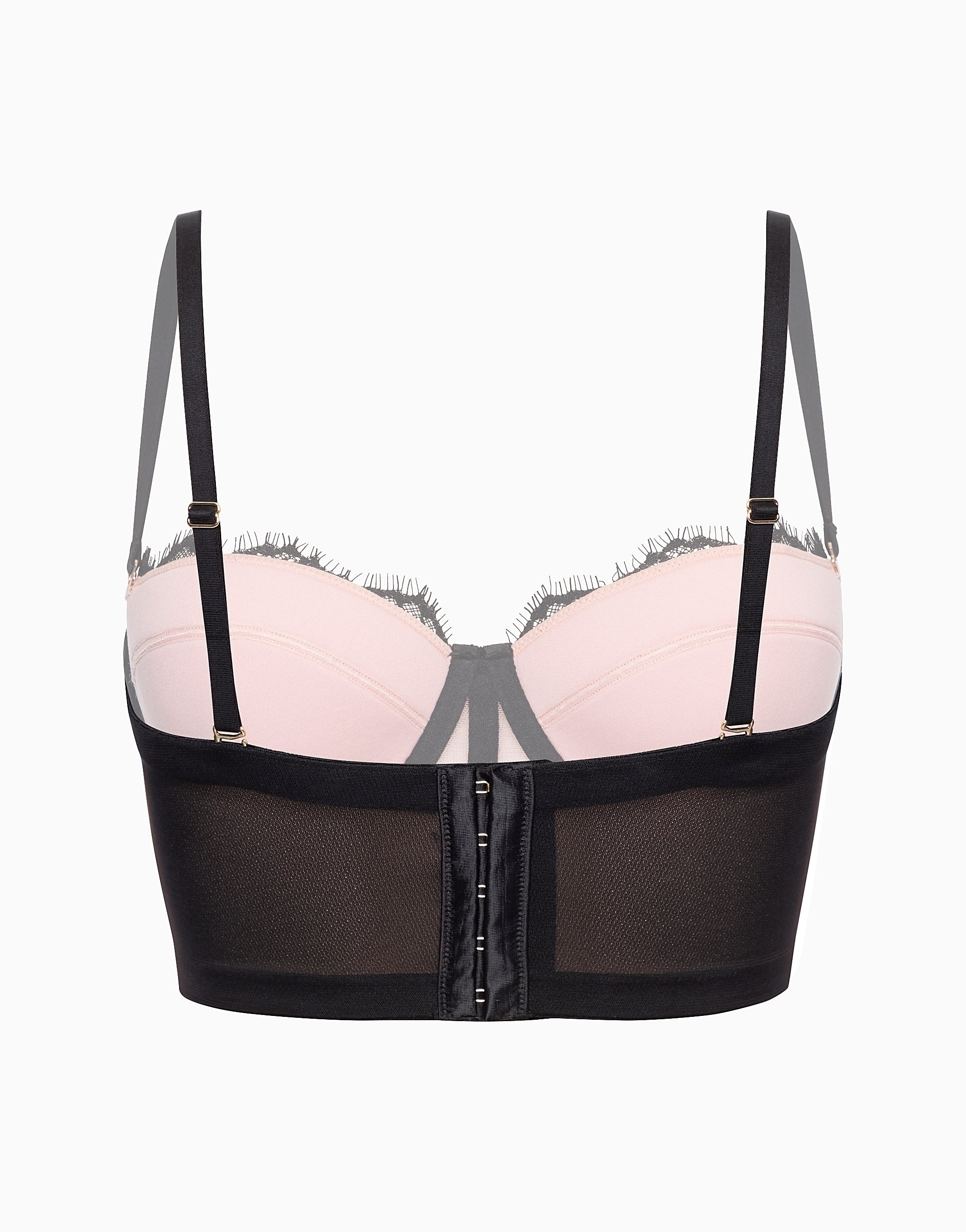 A balconette bra with soft cups and sponge padding CD824