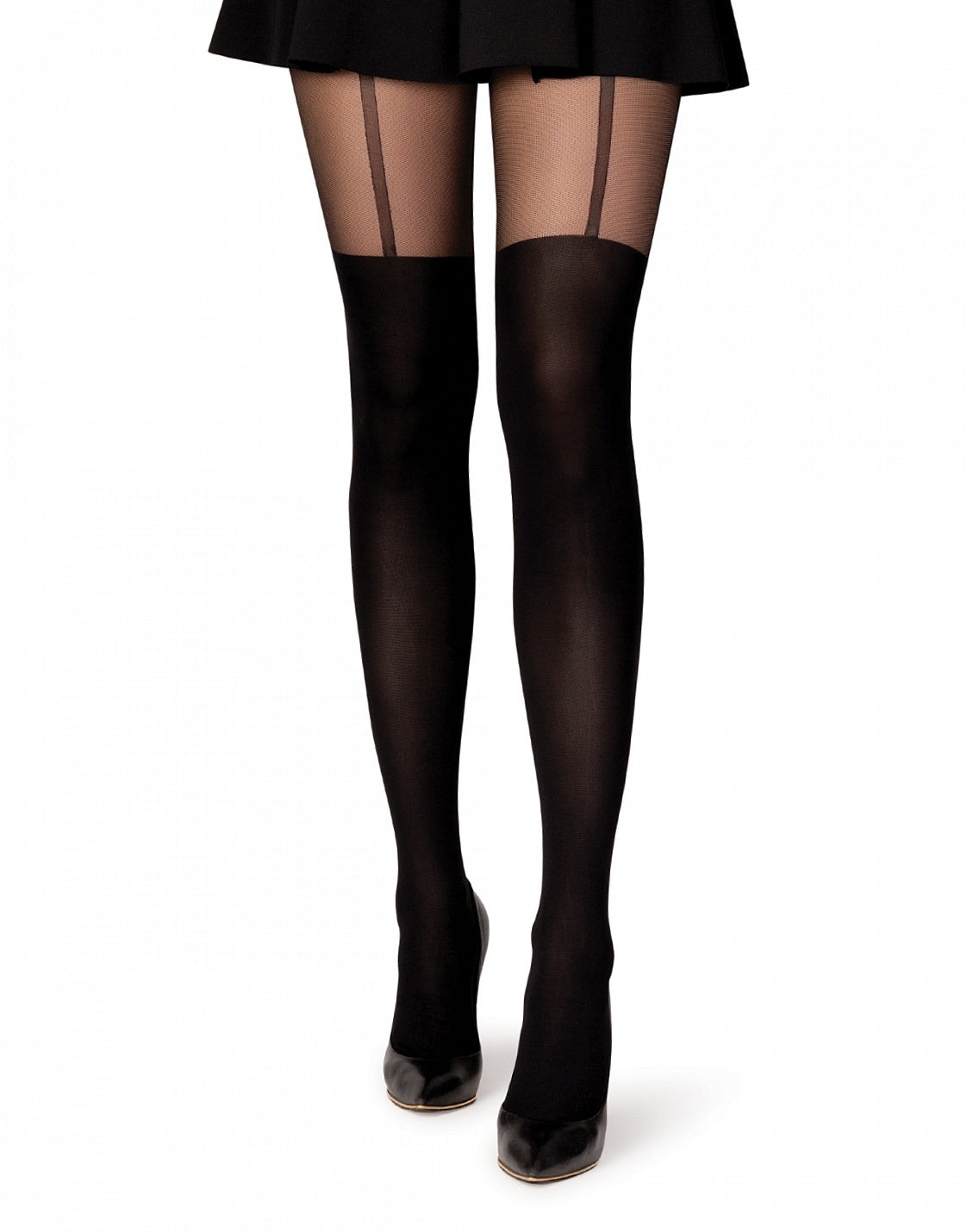 Tights with imitation stockings FASHCOL040