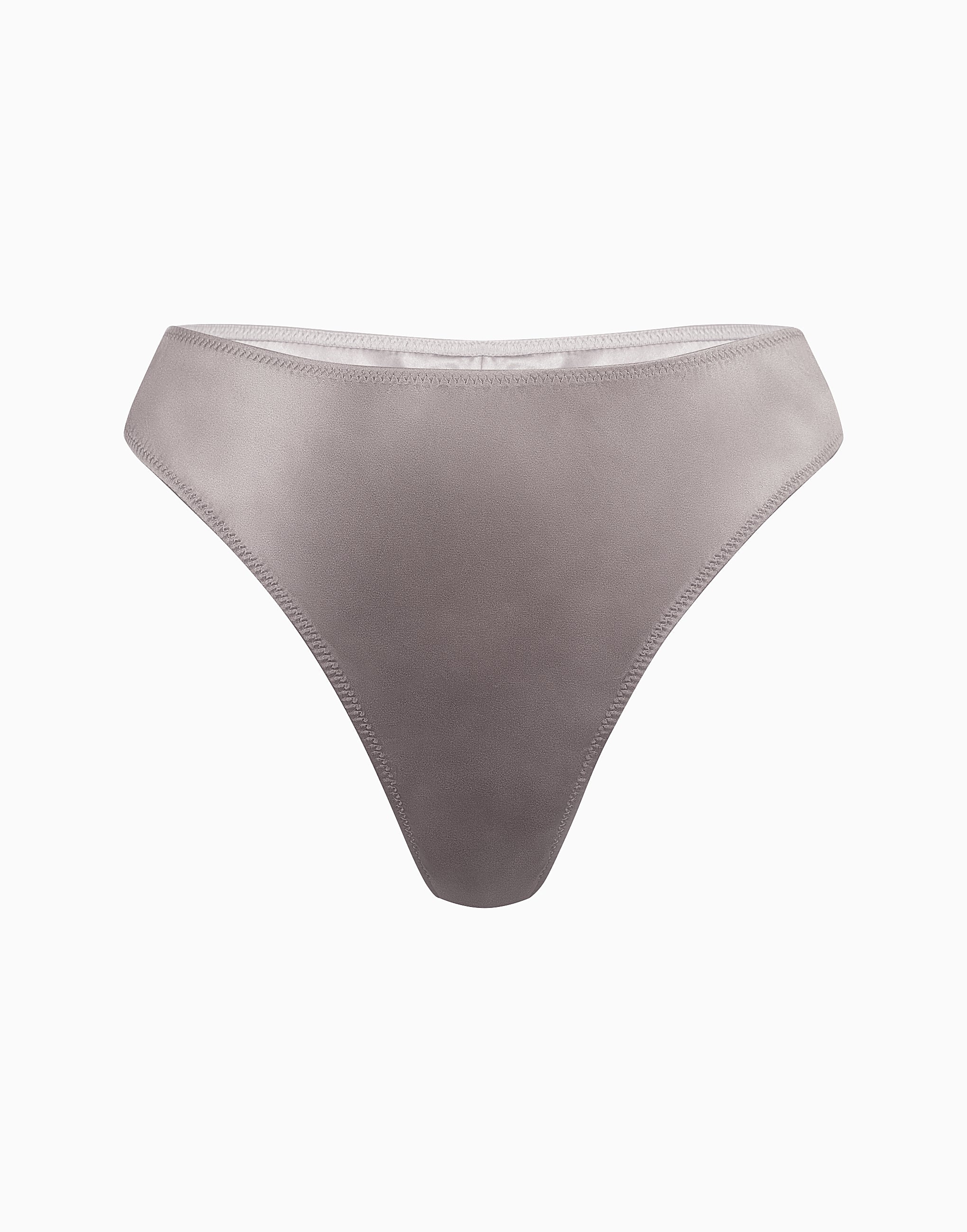 Culotte brésilienne taille mi-haute en soie CD377
